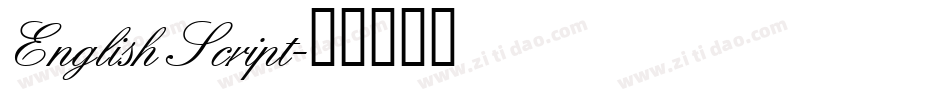 English Script字体转换